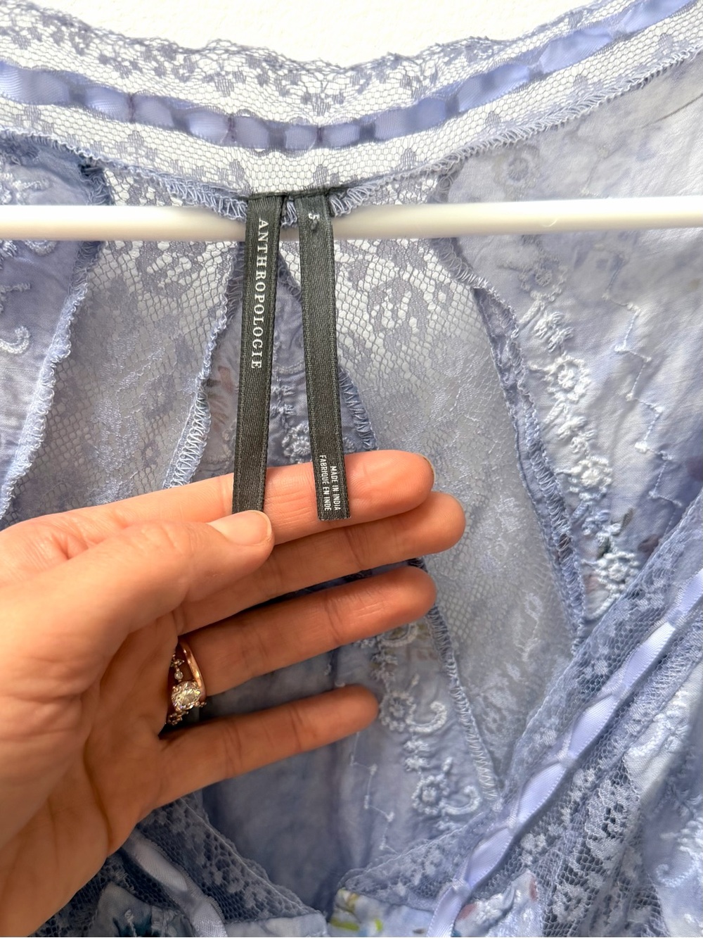 Anthropologie Lavender Floral Puff-Sleeve Maxi Dress —Cottage Prairie Romantic S - Picture 2 of 10